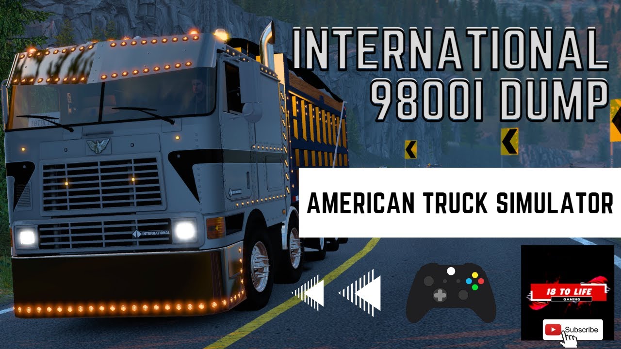 American Truck Simulator International 9800i Dump Custom Xbox Controller ATS 39 🇯🇲 YouTube
