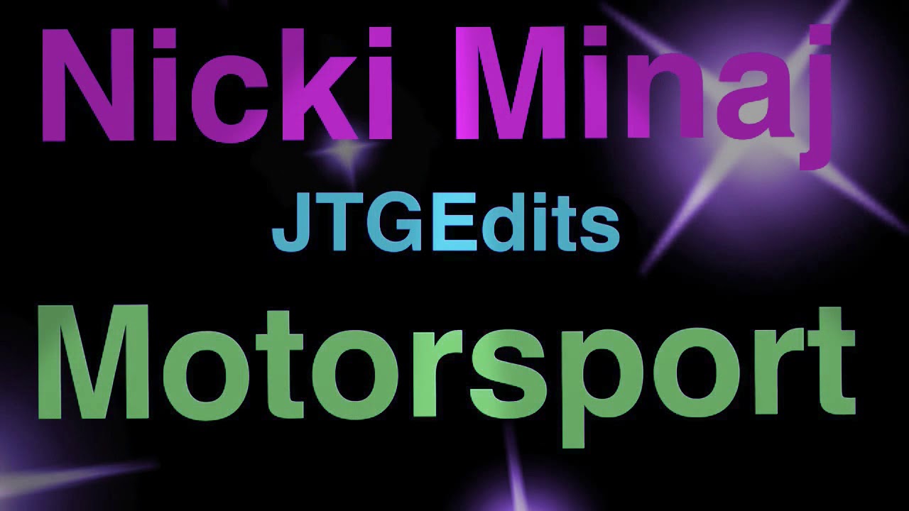 Nicki Minaj Original Motorsport Verse! YouTube