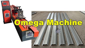 Omega profile roll forming machine / Furring channel roll forming machine in Colombia