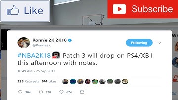NBA 2K18  | PATCH 3 INCOMING WITH PATCH NOTES