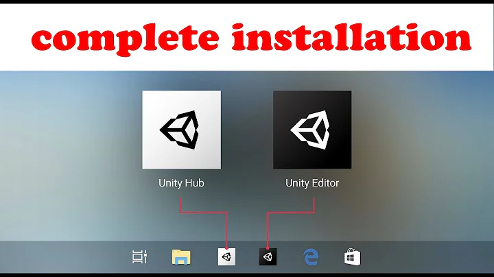 Complete installation of Unity Editor with Unity Hub 2020