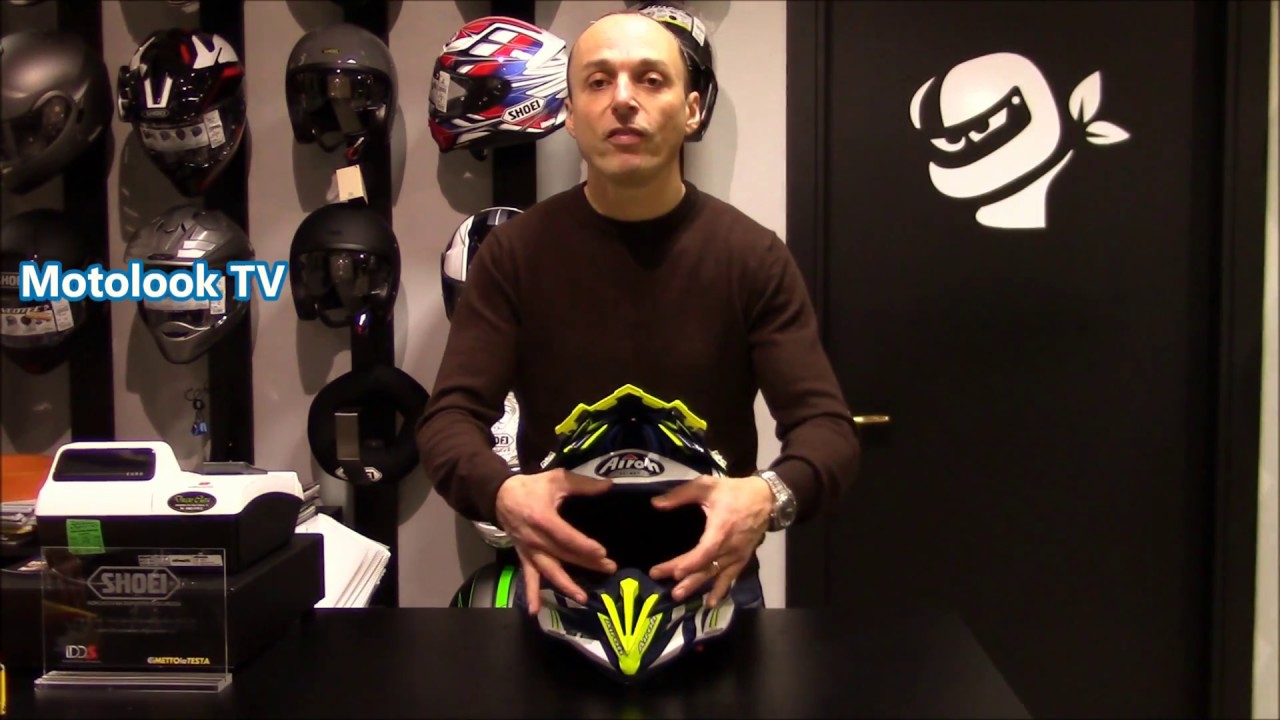 AIROH Terminator Open Vision recensione casco off road Motolook Voghera -  YouTube