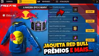 Hurry Free Ice, Red Bull Jacket, And Choppy Cuts Emote In Free Fire.