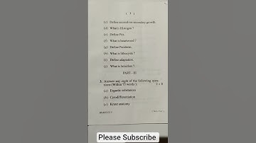 +3 3rd sem. BSc //Botany hon.. (P.- C.C-5) #Anatomy of Angiosperms/Question paper 2025 # Berhampur