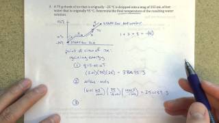 Finding Final Temperature When Ice is Added to Water