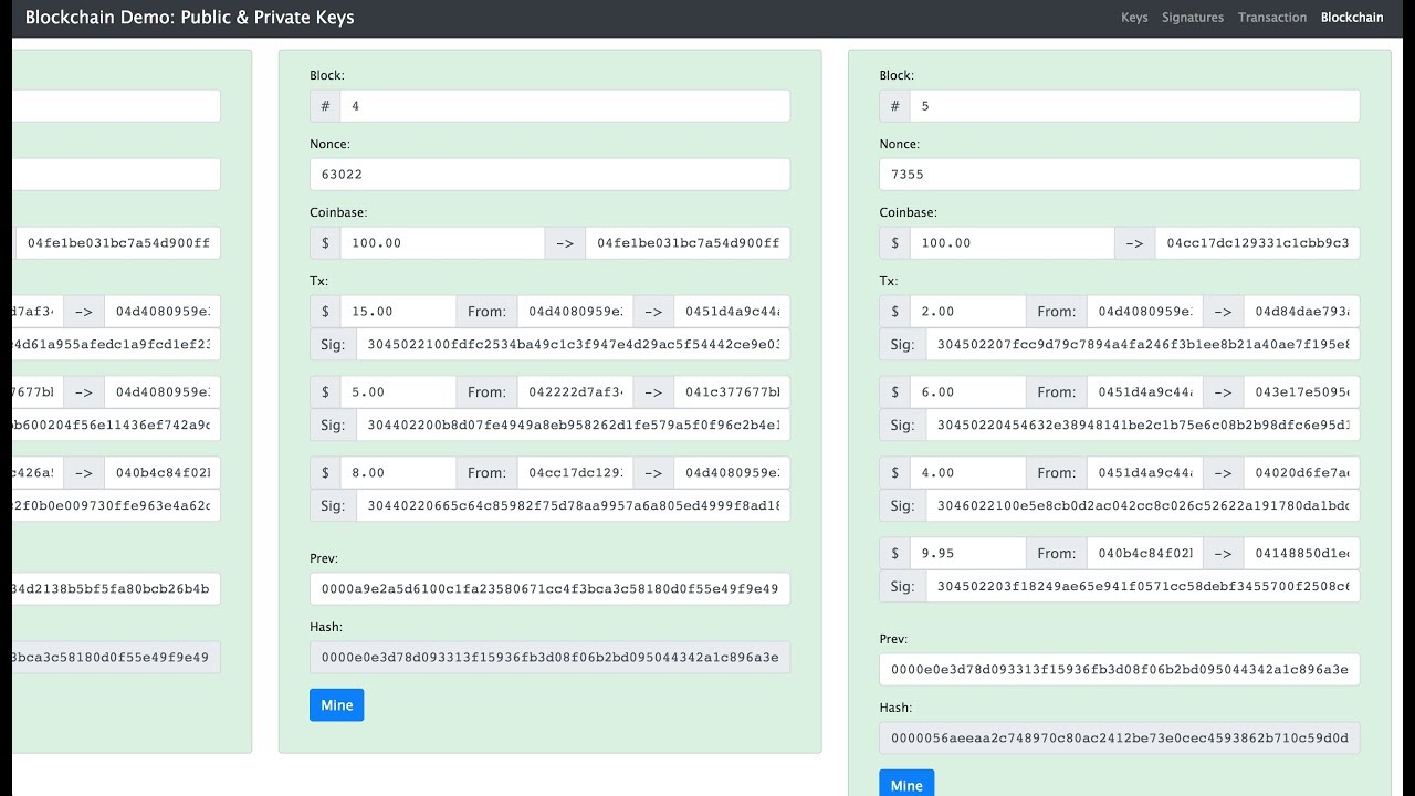 Blockchain 101 - Part 2 - Public / Private Keys and Signing