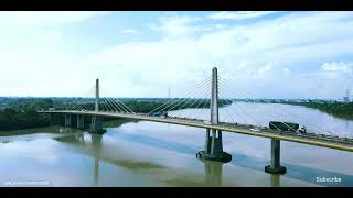 Cable Stayed Bridge over Sungai Muar - Second Bridge over Sg Muar | Malaysia Streetview