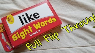 Sight Words Level A Flash Cards from Trend Enterprises (Flip Through)