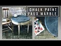 Faux Marble with Chalk Paint | Black Marble effect by Chalk Paint Blending with meshing