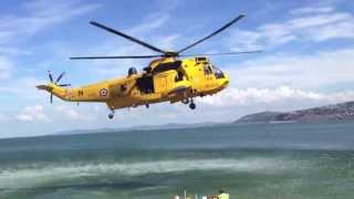 Colwyn Bay Dramatic Helicopter Rescue at RhosonSea  25072013