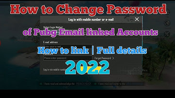 How to Change Password of Pubg Email linked Account | How to link | Full details 2022 MR IHSAN