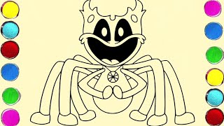 poppy playtime sand art - smiling critters snidey spidey - sand painting