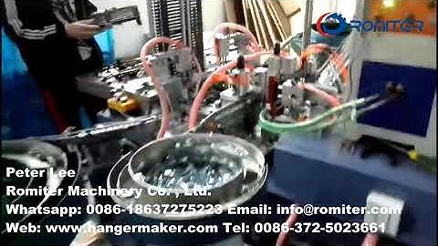 Automatic Plastic Hanger Hook Inserting and Clip Assembling Machine
