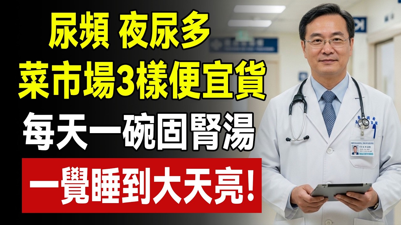 晚上不用再一直跑廁所了！菜市場這「3種便宜食材」煮成湯，專治老人夜尿多，一覺睡到大天亮！#夜尿多 #頻尿 #腎虛