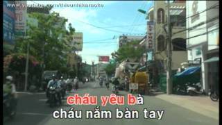 Video thumbnail of "Cháu yêu bà - Thiếu nhi Karaoke"