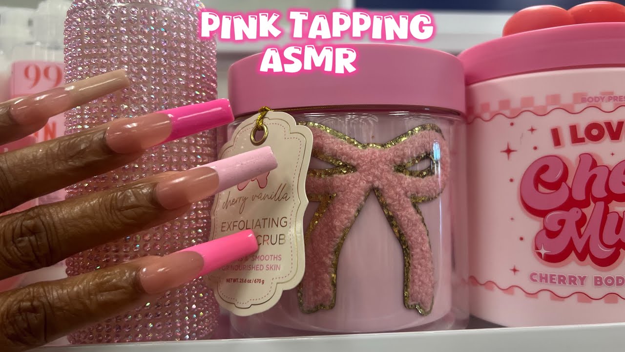 PUBLIC ASMR | Tapping & Scratching On Pink Items at Marshall’s (41 Minutes)