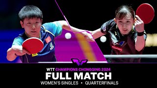 : FULL MATCH | Sun Yingsha vs Hina Hayata | WS QF | #WTTChongqing 2024
