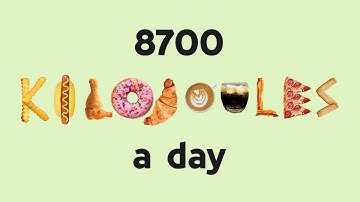 Kilojoules on the menu - kilojoule calculator (video)