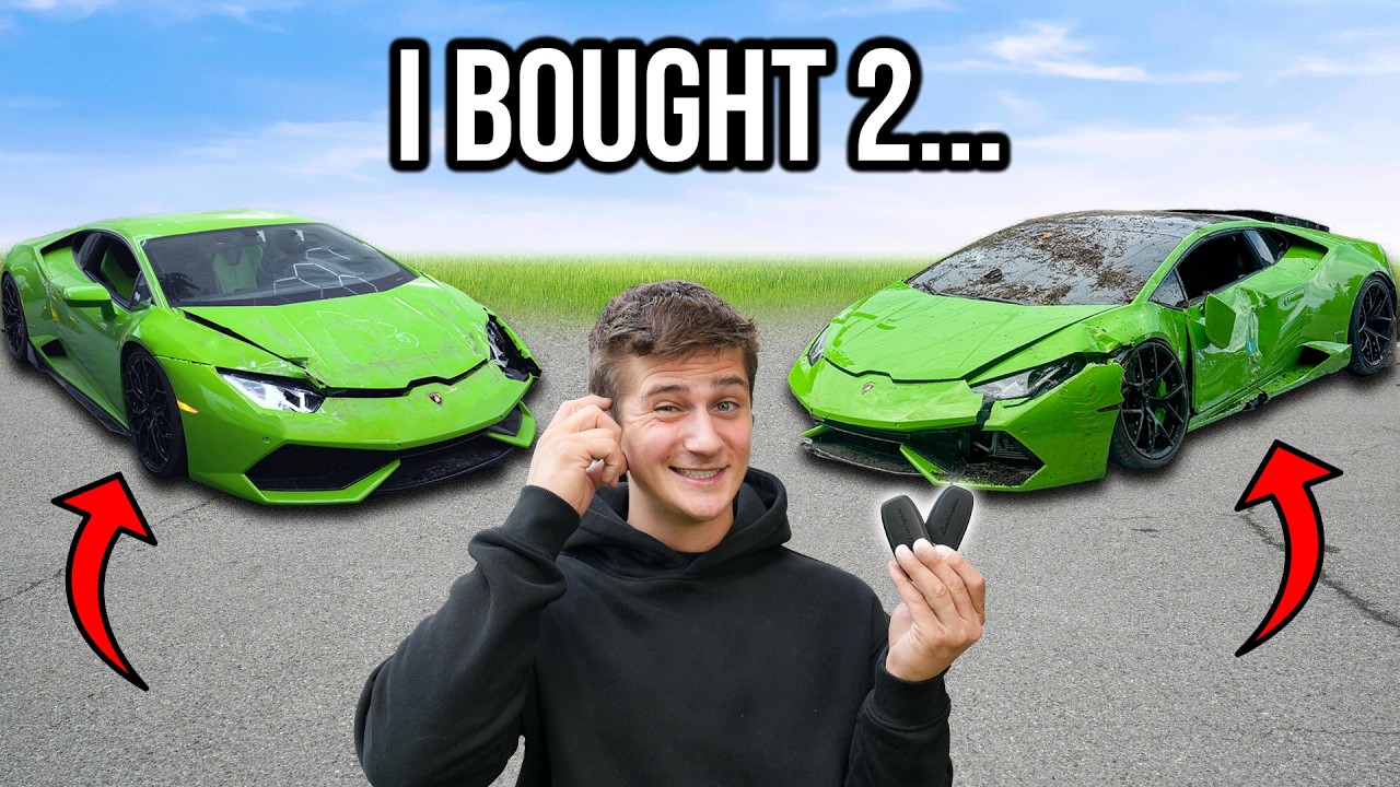 I Bought 2 Crashed Lamborghini's To Make One