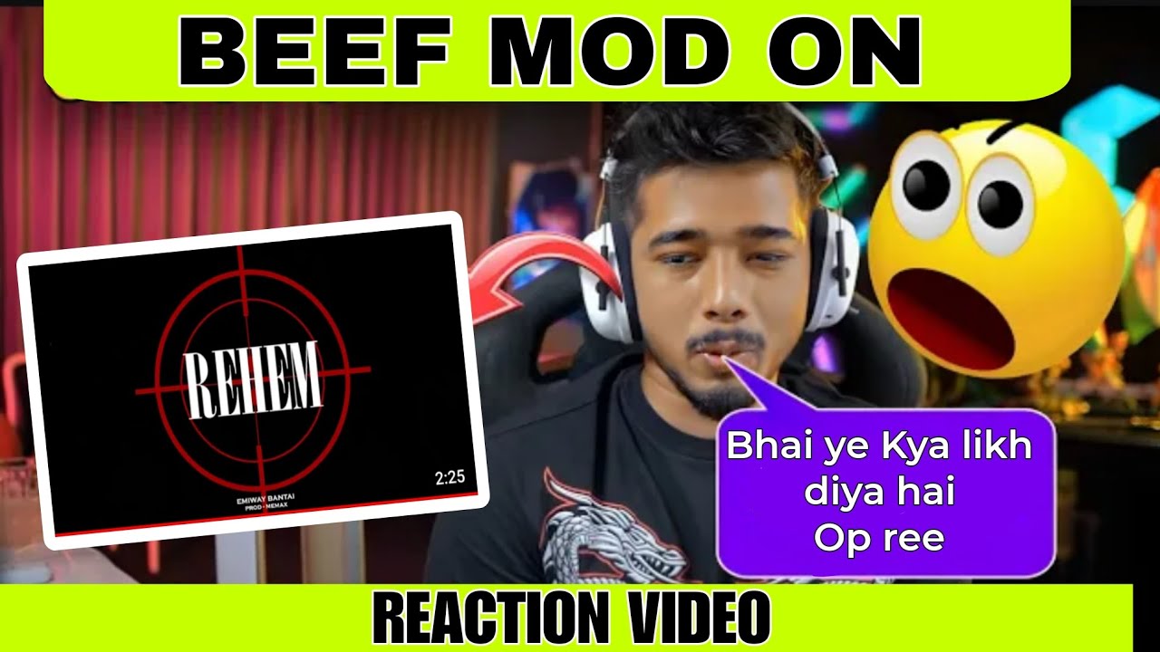 Rehem EMIWAY - REHEM | Scout Reaction Video | @EmiwayBantai Trending Music ...