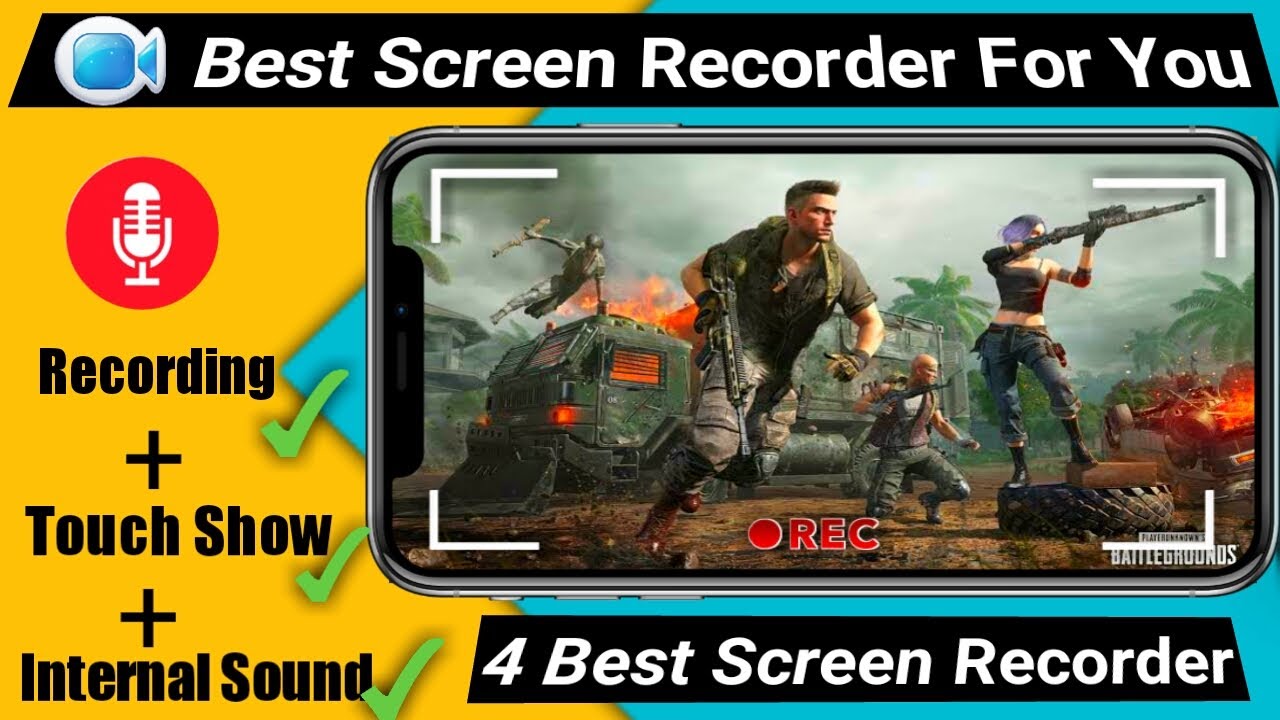🔥4 Best screen recorder Best screen recorder for android with