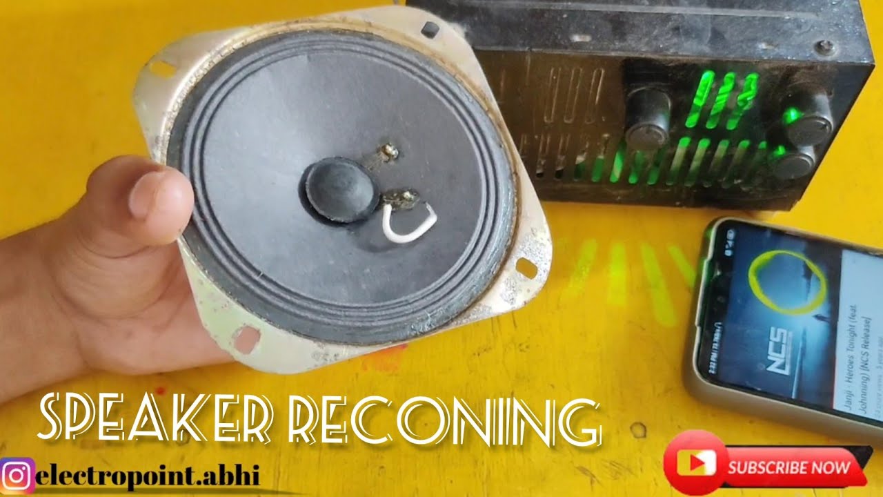speaker recone How to repair damage speaker speaker repair in Hindi YouTube