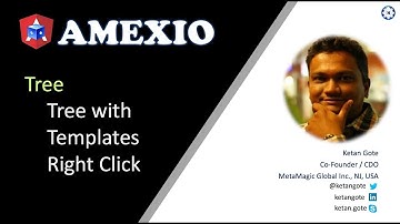 Amexio v5 Angular Tree with Right Click