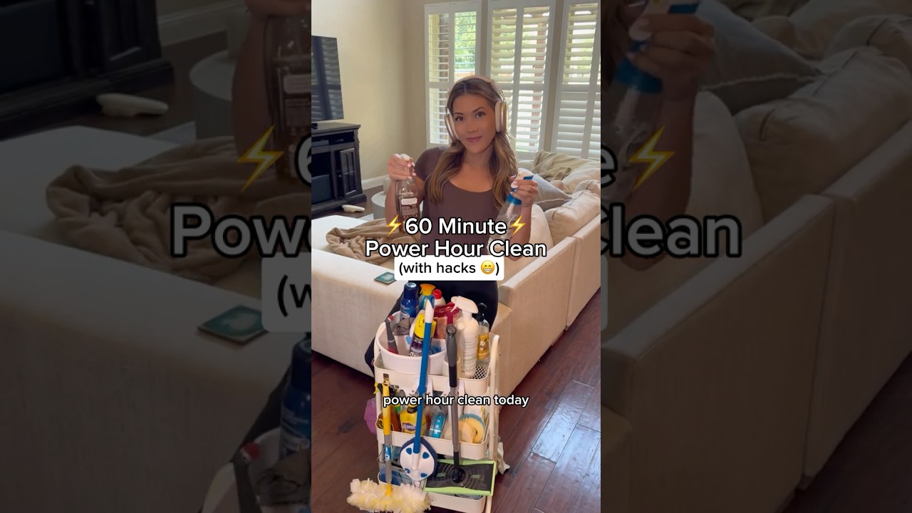 ⚡️60 Minute POWER HOUR CLEAN⚡️ WITH HACKS & Links✨ 