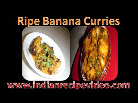 Ripe Banana Curries- Kela methi nu shaak, stuffed banana curry | Bhavna