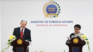 Joint Press Statement Menlu RI - Menlu Selandia Baru, 14 Maret 2024