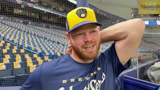Brandon Woodruff made his MLB debut against the Rays