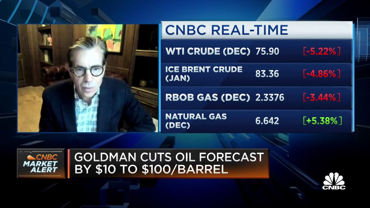 Goldman cuts oil forecast by $10 to $100 a barrel - YouTube
