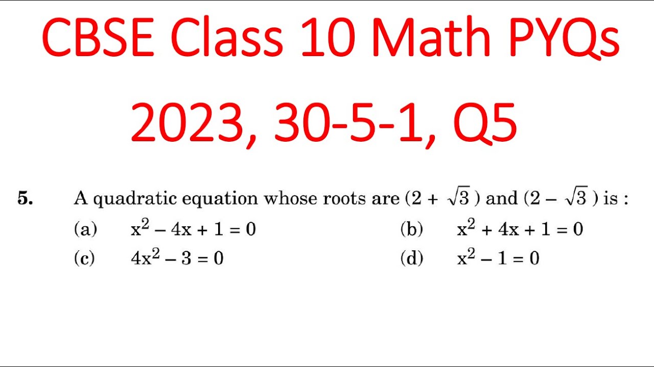 A Quadratic Equation Whose Roots Are 2 And 2 3 Is a X 2 a-quadratic-equation-whose-roots-are-2-and-2-3-is-a-x-2