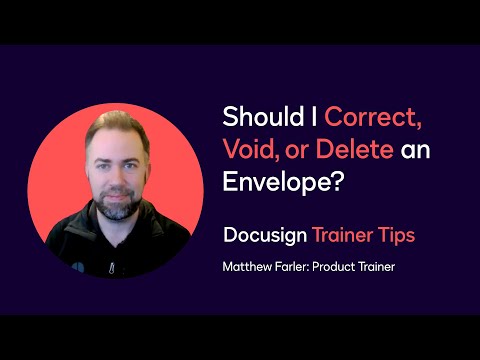 Docusign Trainer Tips: