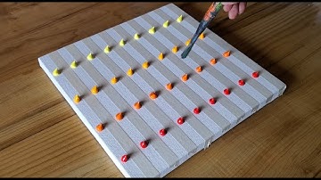 Easy Abstract Landscape Painting Demo For Learners / Using Masking Tape / Project 100 Days / Day #18