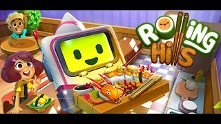 Rolling Hills: Make Sushi, Make ft. super cute robot sushi chef! Friends [First look -No commentary]