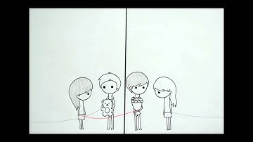 Red string of fate (stop motion animation)