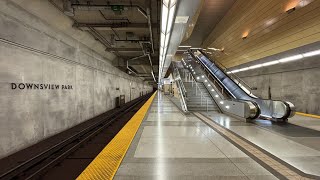 A Ride on Line 1 From Downsview Park Station to Sheppard Yonge via Sheppard West Station on The 984