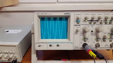 vidéo du son LA avec un oscilloscope analogique
