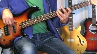Video thumbnail of "George Harrison - Got My Mind Set On You - Bass Cover"