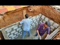 Building A New Water Tank//5×9 Water Tank/Using UltraTech Cement,Sand And Cement Bricks{69}