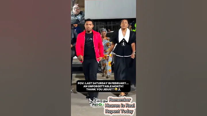 AWESOME ARRIVAL: Pastor Jerry and wife moment of arrival to the NSPPD program in Lagos. #jerryeze