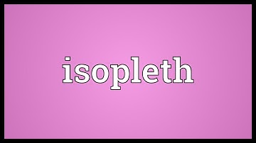 Isopleth Meaning