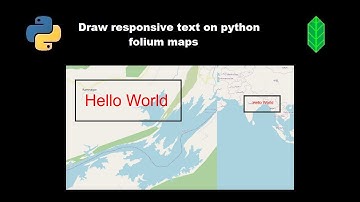 Draw responsive text based on map zoom on python folium maps