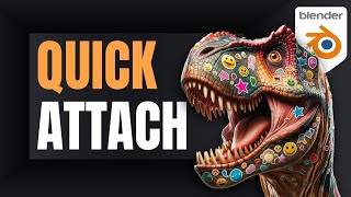 Quick Attach | Blender Free Add-ons #blender3d #blenderaddon #blendertutorial