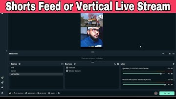 How To Shorts Feed or Vertical Live Stream On YouTube | Obs and Streamlabs Se Vertical Live