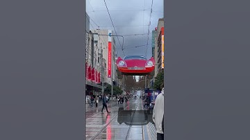 Vfx and cgi animation in blender car flying in the city red car #3d #shots