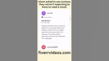 Commercial Video - A client asked us for reviews and got this