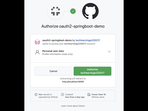 OAuth2 Practical Demo with SpringBoot & GitHub