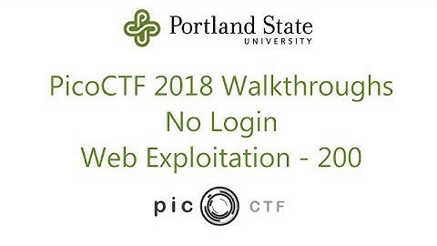 PicoCTF 2018 - No Login